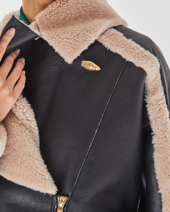  저스트까발리 무스탕 77PAS427 CUDT0 QS8 NERO - JUST CAVALLI