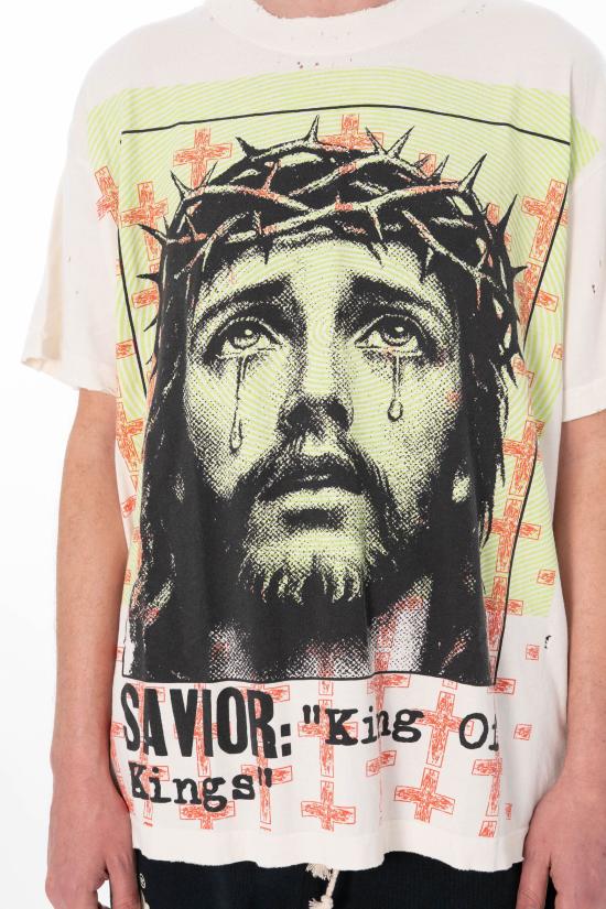 26SS 헬스타 반팔 티셔츠 HSPS26TE1 WHT WHITE Bianco - HELLSTAR