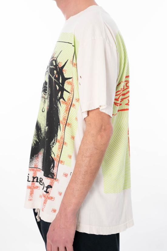 26SS 헬스타 반팔 티셔츠 HSPS26TE1 WHT WHITE Bianco - HELLSTAR