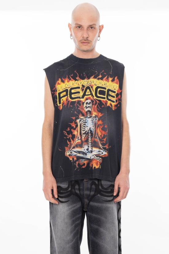 26SS 헬스타 민소매 티셔츠 HSPS26TE5 BLACK