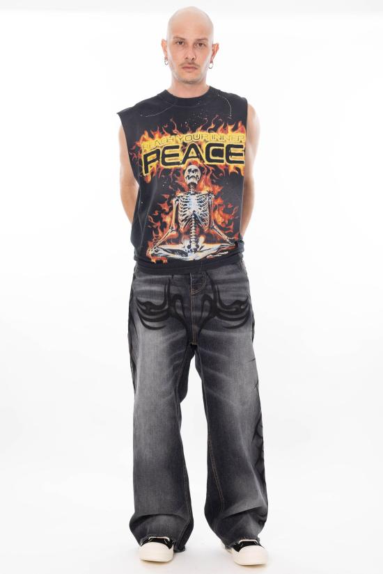 26SS 헬스타 민소매 티셔츠 HSPS26TE5 BLACK - HELLSTAR