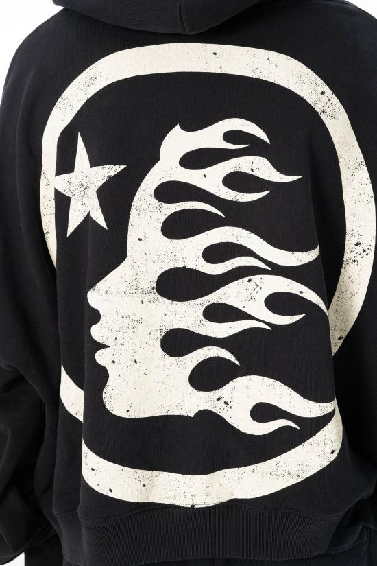 26SS 헬스타 후드 티셔츠 HSCXHOO01 BLACK - HELLSTAR