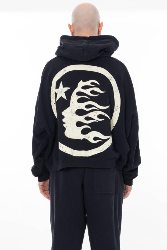 26SS 헬스타 후드 티셔츠 HSCXHOO01 BLACK - HELLSTAR