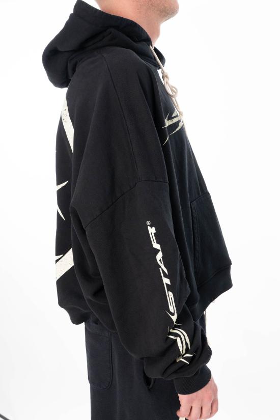26SS 헬스타 후드 티셔츠 HSCXHOO01 BLACK - HELLSTAR