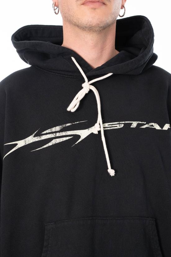 26SS 헬스타 후드 티셔츠 HSCXHOO01 BLACK - HELLSTAR