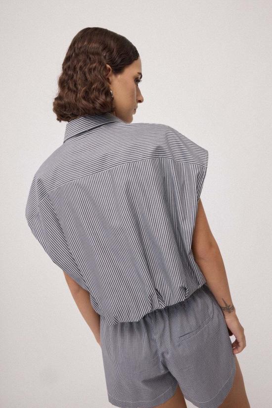  오또다메 블라우스 오토다메 벌룬 이펙트 셔츠 탑 - OTTOD'AME