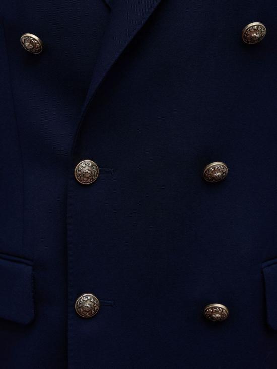  골든구스 수트 자켓 골든 구스 더블 브레스트 블레이저 (골드톤 버튼, 블루 색상) - GOLDEN GOOSE