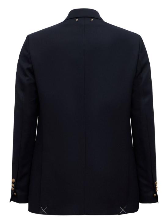  골든구스 수트 자켓 골든 구스 더블 브레스트 블레이저 (골드톤 버튼, 블루 색상) - GOLDEN GOOSE