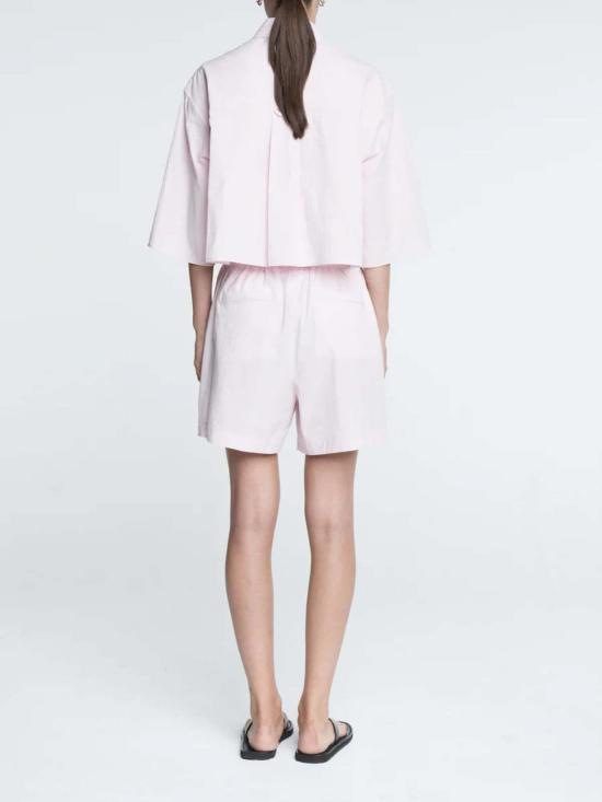  마리아 맥마누스 폴로 티셔츠 크롭 반팔 셔츠 블러시 핑크 - MARIA MCMANUS