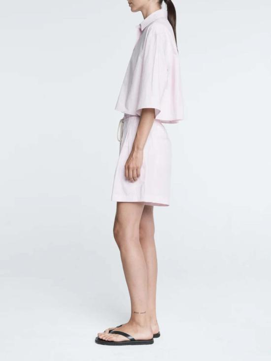  마리아 맥마누스 폴로 티셔츠 크롭 반팔 셔츠 블러시 핑크 - MARIA MCMANUS