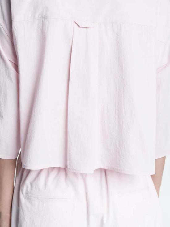  마리아 맥마누스 폴로 티셔츠 크롭 반팔 셔츠 블러시 핑크 - MARIA MCMANUS