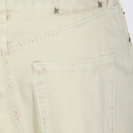  골든구스 데님 팬츠 골든 구스 연노랑 코튼 데님 진 - GOLDEN GOOSE