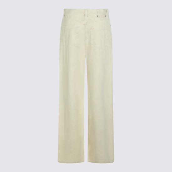  골든구스 데님 팬츠 골든 구스 연노랑 코튼 데님 진 - GOLDEN GOOSE