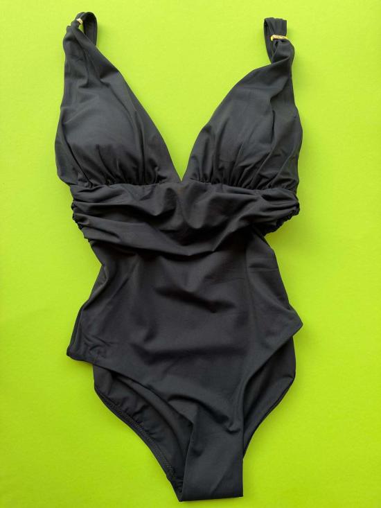  멜리사 오다바시 원피스 수영복 파나레아 플런지 원피스 블랙 - MELISSA ODABASH