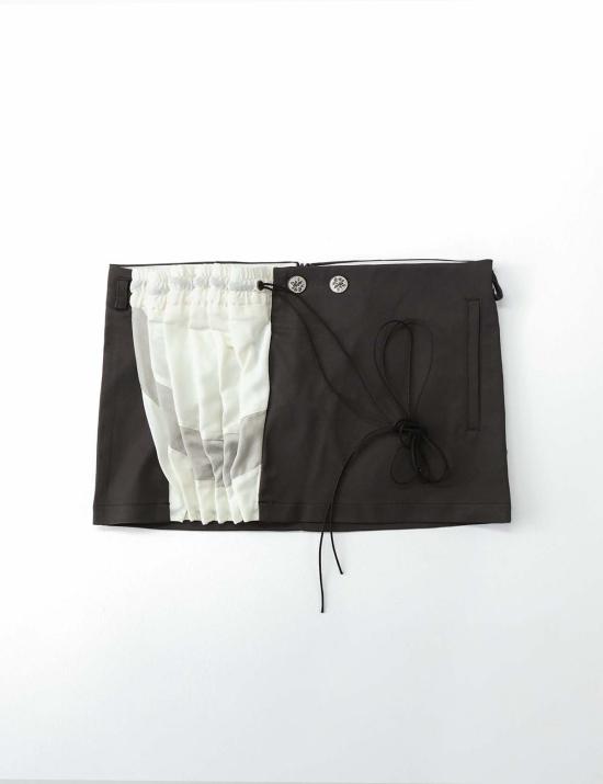  ULIKASANCTUS 숏 스커트 Ulika Sanctus 커튼 미니 스커트 - OTHER BRANDS