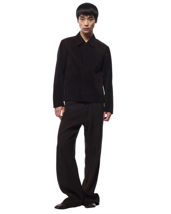  오마르 아프리디 데님 자켓 플록 데님 프랜시스 블라우스 퍼플