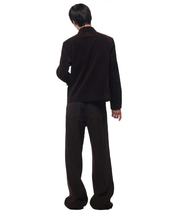  오마르 아프리디 데님 자켓 플록 데님 프랜시스 블라우스 퍼플 - OMAR AFRIDI