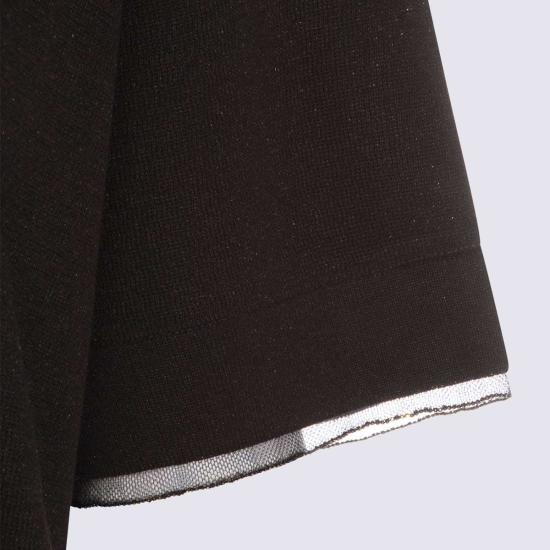  파비아나 필리피 반팔 티셔츠 Fabiana Filippi 비스코스 폴로 셔츠 네이비 - FABIANA FILIPPI