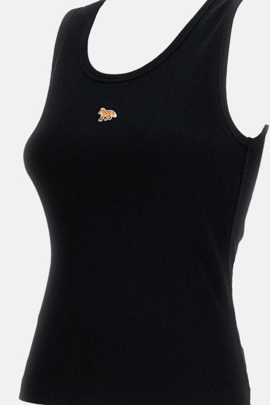  메종키츠네 민소매 티셔츠 메종 키츠네 베이비 폭스 탱크탑 블랙 - MAISON KITSUNE