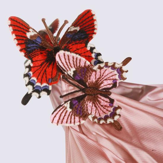  블루마린 롱 원피스 비스코스 드레스 (보라색) - BLUMARINE