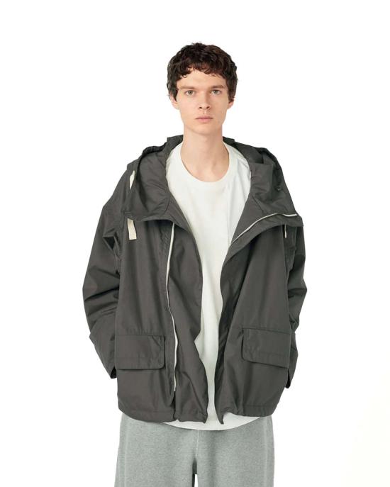  나나미카 자켓 후드 데크 재킷 차콜 - NANAMICA