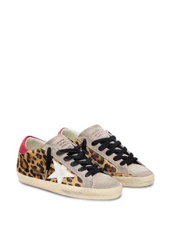26SS 골든구스 SUPER STAR 슈퍼 스타 클래식 스니커즈 GWF00101F008103 15868 LEOPARD WHITE RED - GOLDEN GOOSE