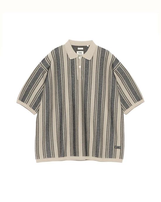  나나미카 스웨터 니트 폴로  차콜