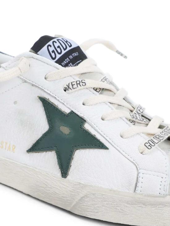 26SS 골든구스 슈퍼스타 스니커즈 GMF00101F008113 10502 WHITE GREEN - GOLDEN GOOSE