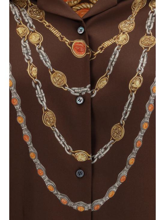 26SS 베르사체 셔츠 10242311A17952 5N940 BROWN - VERSACE