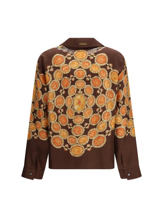 26SS 베르사체 셔츠 10242311A17952 5N940 BROWN - VERSACE