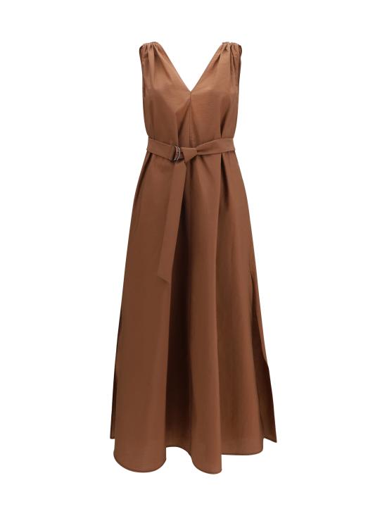 26SS 브루넬로 쿠치넬리 원피스 M0F79A5092 C4182 BROWN