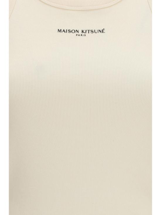 26SS 메종키츠네 민소매 티셔츠 QW00600KA0033 0063 CREAM - MAISON KITSUNE