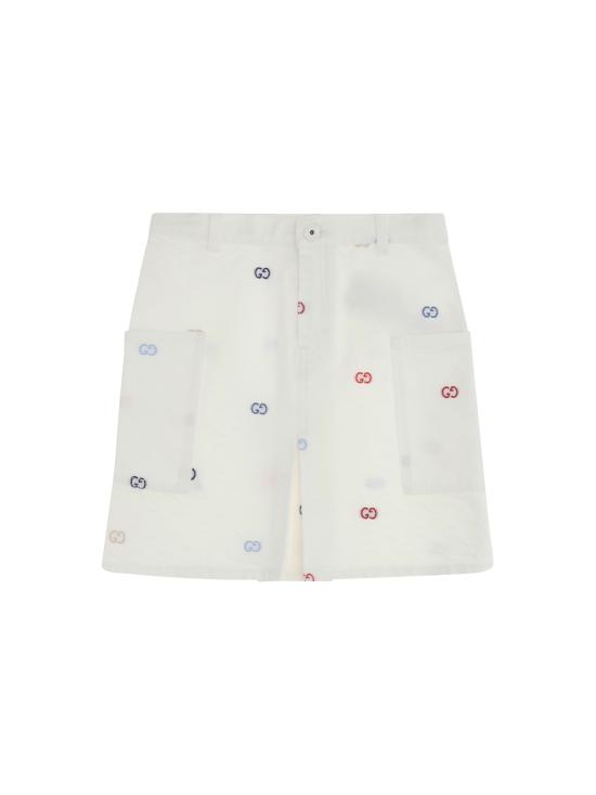 26SS [키즈] 구찌 스커트 856226XDDFC 9066 WHITE