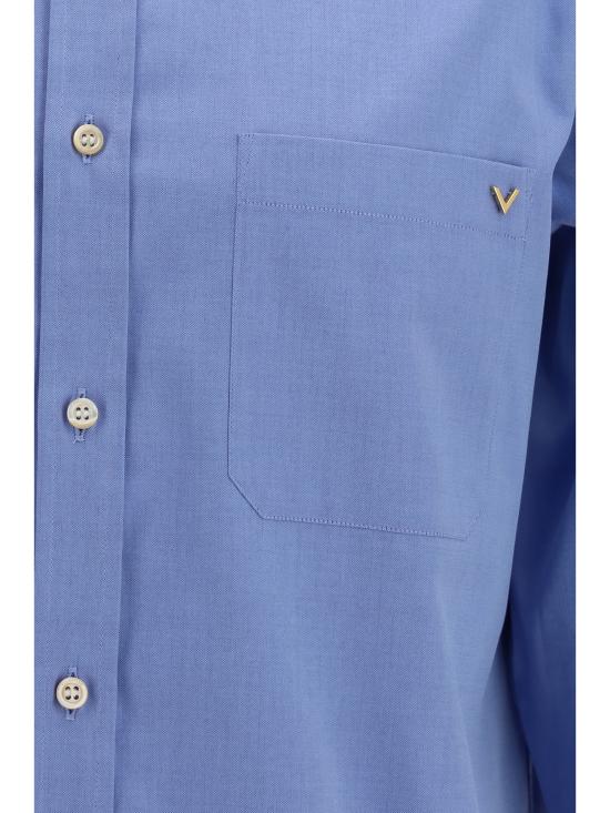 26SS 발렌티노 가라바니 긴팔 셔츠 8V0ABB84BH2 0DX BLUE - VALENTINO GARAVANI