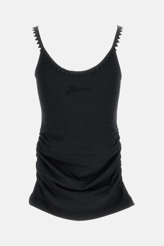  자크뮈스 민소매 티셔츠 르 드바르되르 클라벨라 탱크탑 블랙 - JACQUEMUS