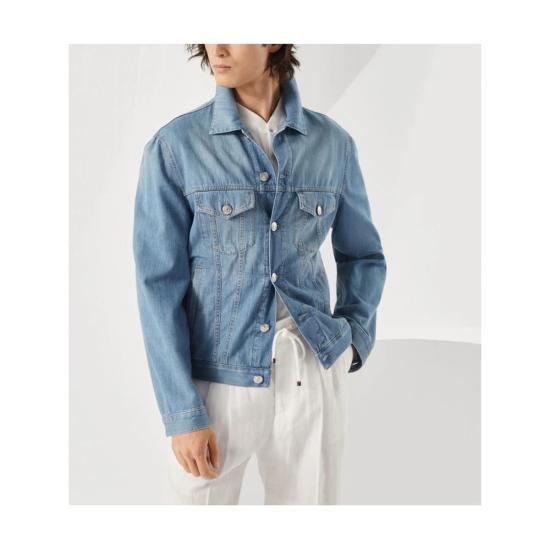  브루넬로 쿠치넬리 자켓 Brunello Cucinelli 아우터웨어 재킷 블루 - BRUNELLO CUCINELLI