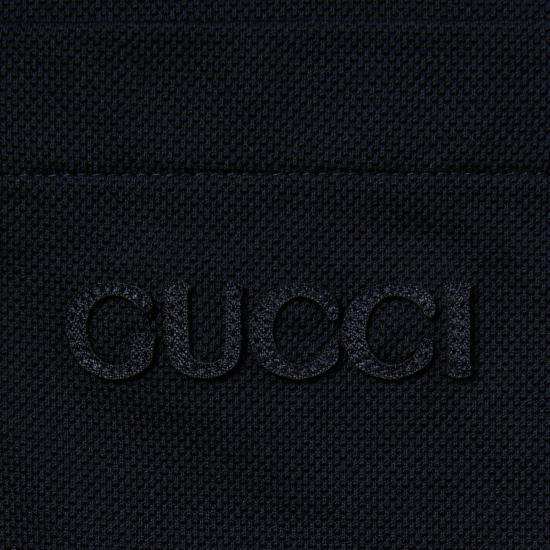 26SS 구찌 코튼 폴로 셔츠 795174XJEOX4794 Blue - GUCCI