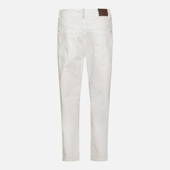  브루넬로 쿠치넬리 스트레이트 팬츠 Brunello Cucinelli 코튼 진 Bianco Naturale - BRUNELLO CUCINELLI