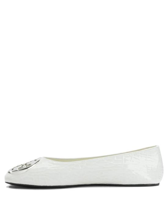 26SS 토리버치 레바 발레 플랫 180059100 White - TORY BURCH