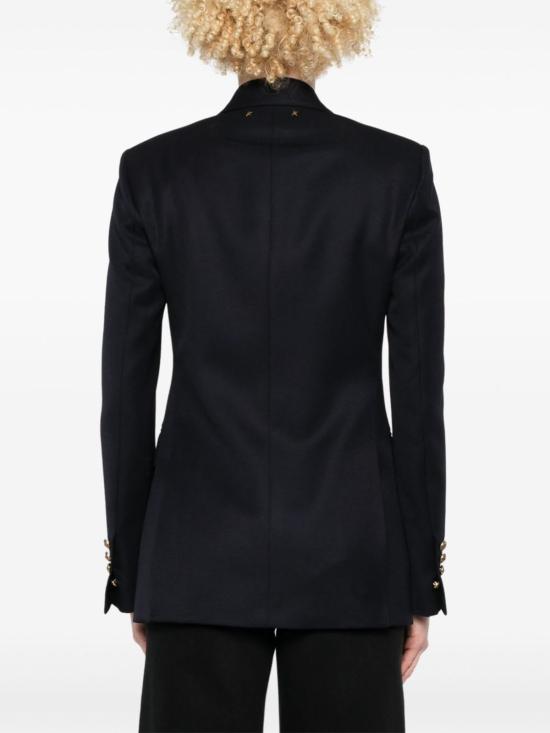  골든구스 수트 자켓 골든 구스 더블 브레스티드 블레이저 네이비 블루 - GOLDEN GOOSE