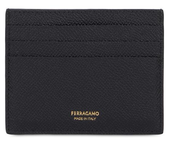 26FW 살바토레 페라가모 간치니 카드지갑 661478 776843 BLACK DOM - SALVATORE FERRAGAMO