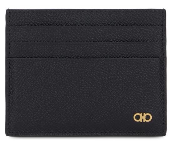 26FW 살바토레 페라가모 간치니 카드지갑 661478 776843 BLACK DOM - SALVATORE FERRAGAMO
