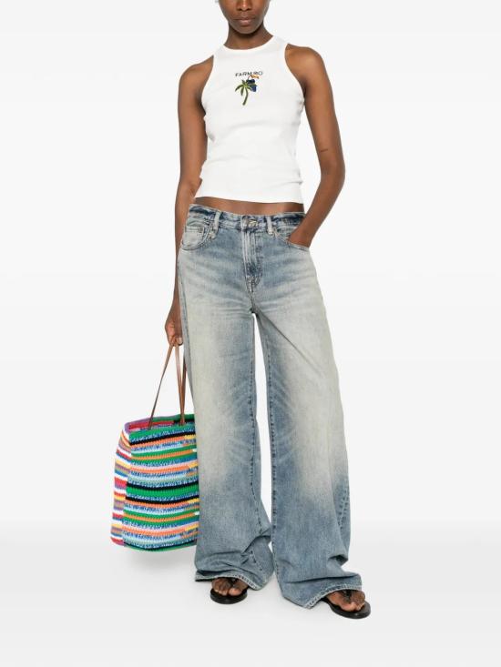 26SS 팜 리오 민소매 티셔츠 349811L0025 White - FARM RIO