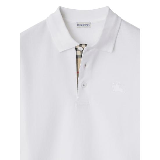 26SS 버버리 코튼 폴로셔츠 8126937 EDDIE EKD A1464 WHITE - BURBERRY