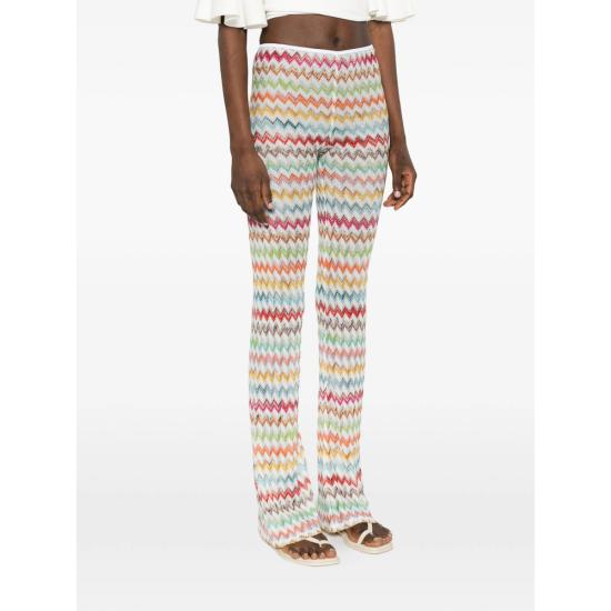 26SS 미소니 플레어 팬츠 MS26SI02 BR014J SM9X3 WHITE - MISSONI