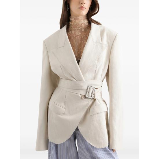 26SS 돌체앤가바나 싱글 브레스티드 타오르미나 자켓 F29WCT FUTDJ W0001 NEUTRALS - DOLCE & GABBANA