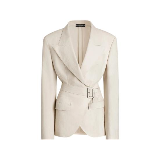 26SS 돌체앤가바나 싱글 브레스티드 타오르미나 자켓 F29WCT FUTDJ W0001 NEUTRALS