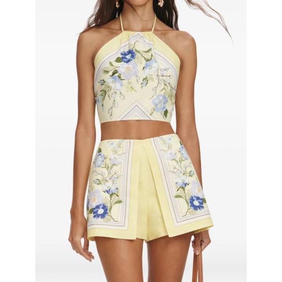 26SS 셀프 포트레이트 민소매 티셔츠 AC26 014T Y YELLO YELLOW