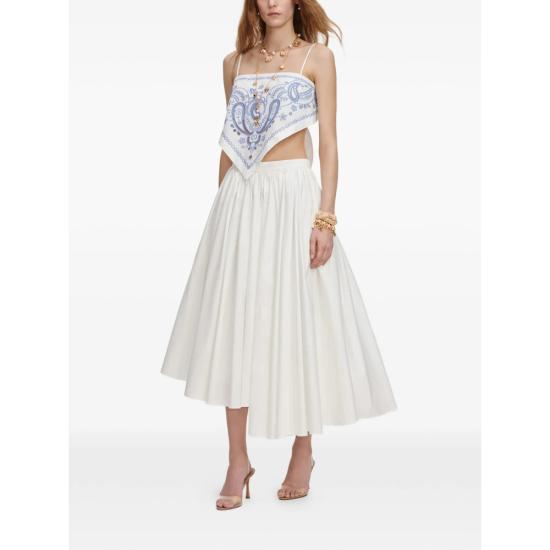 26SS 셀프 포트레이트 롱 스커트 AC26 007SK W WHITE - SELF PORTRAIT