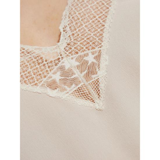 26SS 자딕앤볼테르 CHRISTY 크리스티 레이스 트리밍 실크 캐미솔 WWCR01313 ECRU NEUTRALS - ZADIG & VOLTAIRE